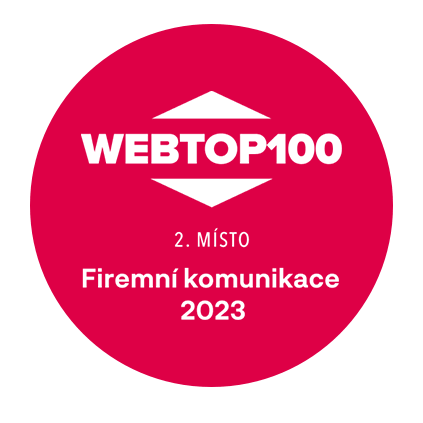 Webtop 100 2 místo v kategorii firemní komunikace